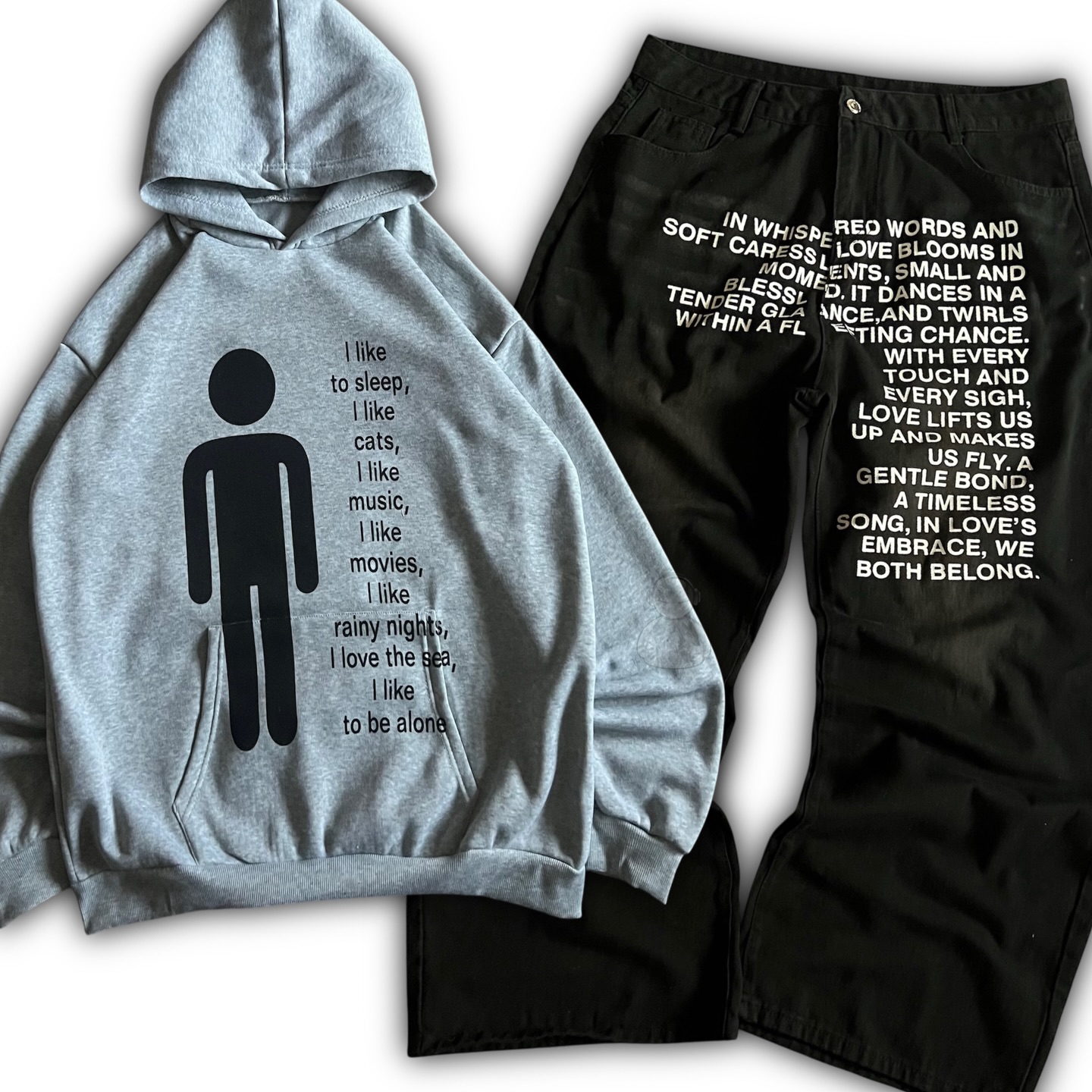 Street Fashion Y2K - American Pattern Letter Jeans Y2K Men