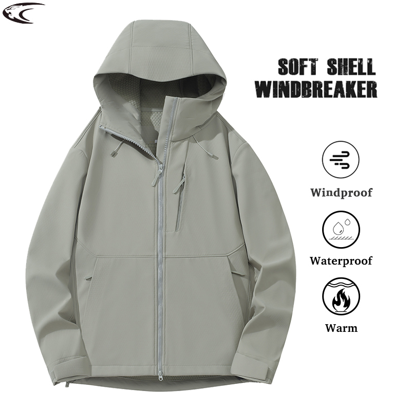 Windbreak Shell Jacket - LNGXO Men's Women's Windbreaker Waterproof Warm