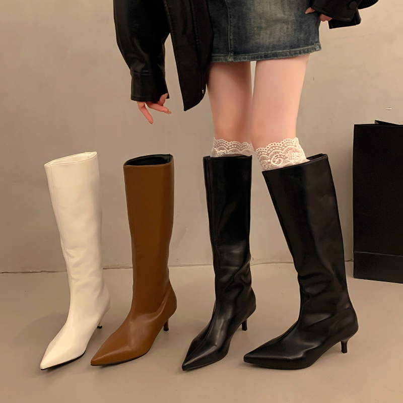 Street Fashion Rome - Autumn Winter Nightclub Thin Heels Pointed