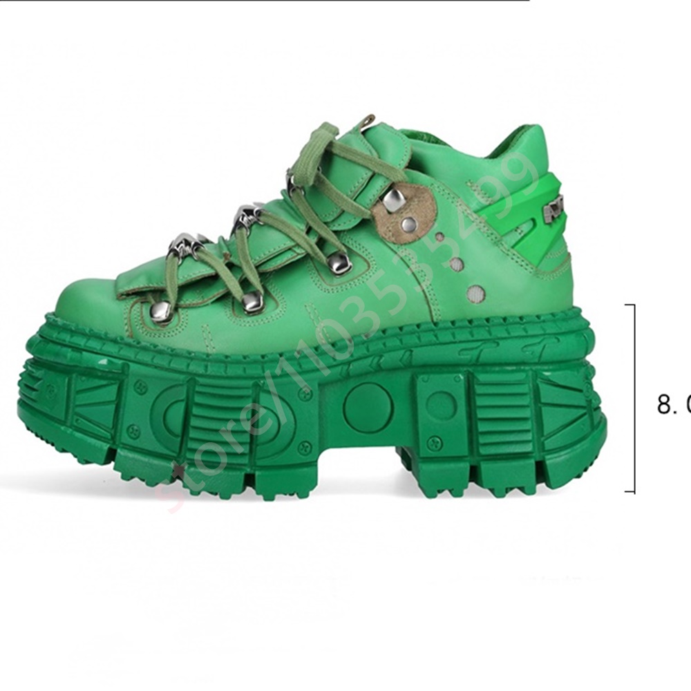 Thick-Soled Punk Rivet Y2K Sho - đánh giá và giá Street Fashion Y2K