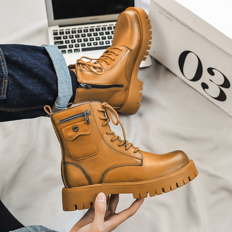 2025 Trend Men Boots Sneakers  - đánh giá và giá Street Fashion Punk