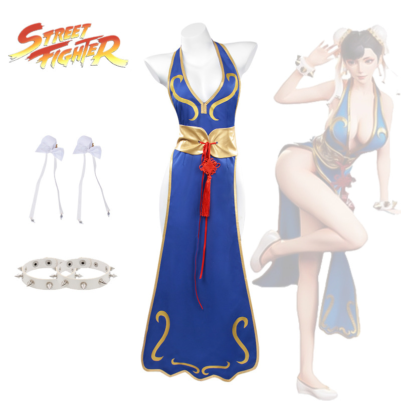 New Street Fighter Chunli Cosp - đánh giá và giá Street Fashion Anime
