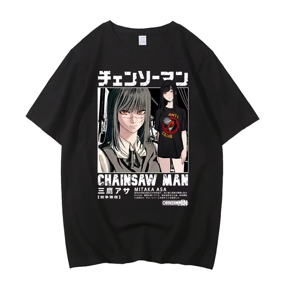 2026 New Chainsaw Man  Asa Tee - đánh giá và giá Street Fashion Anime