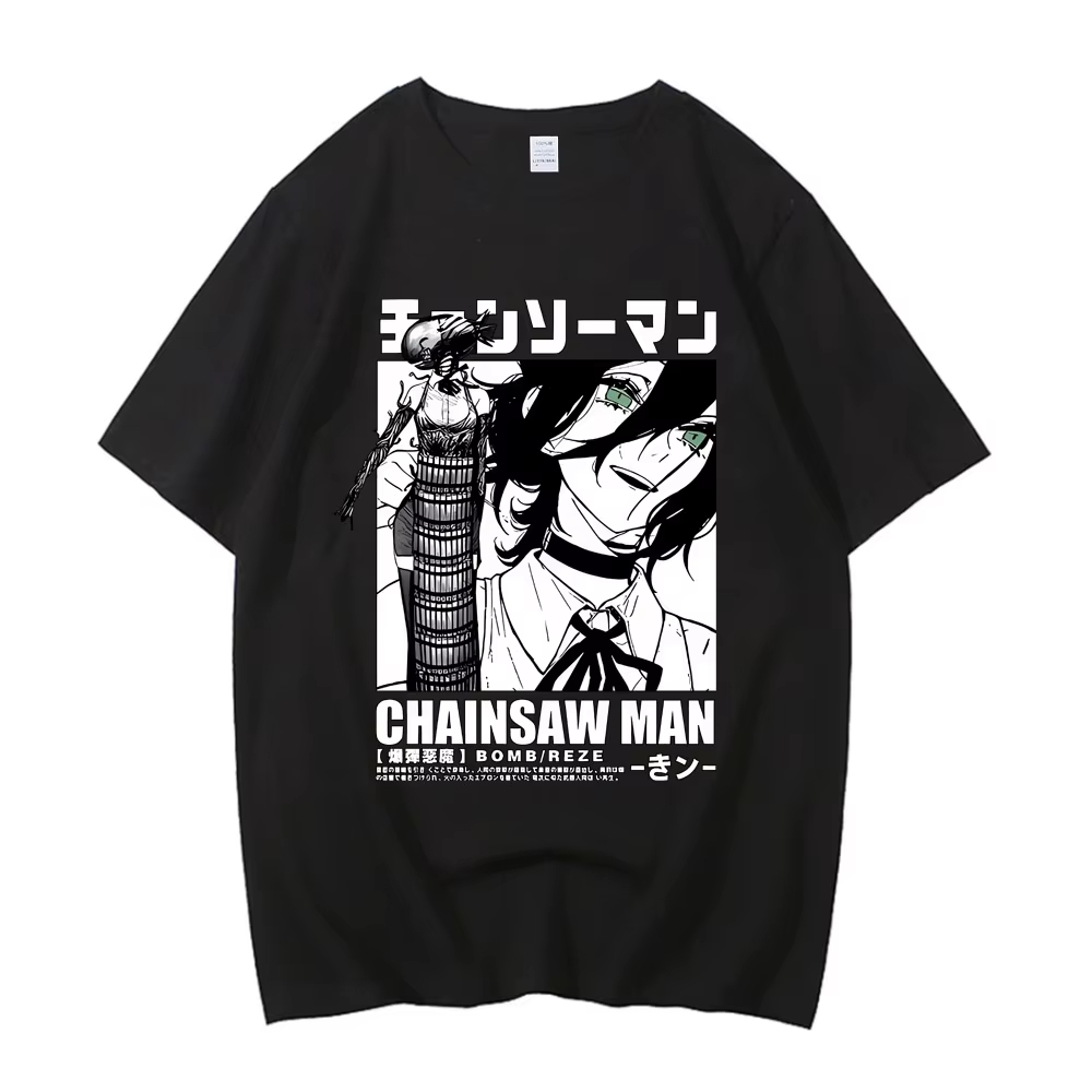 2026 New Chainsaw Man  Asa Tee - đánh giá và giá Street Fashion Anime