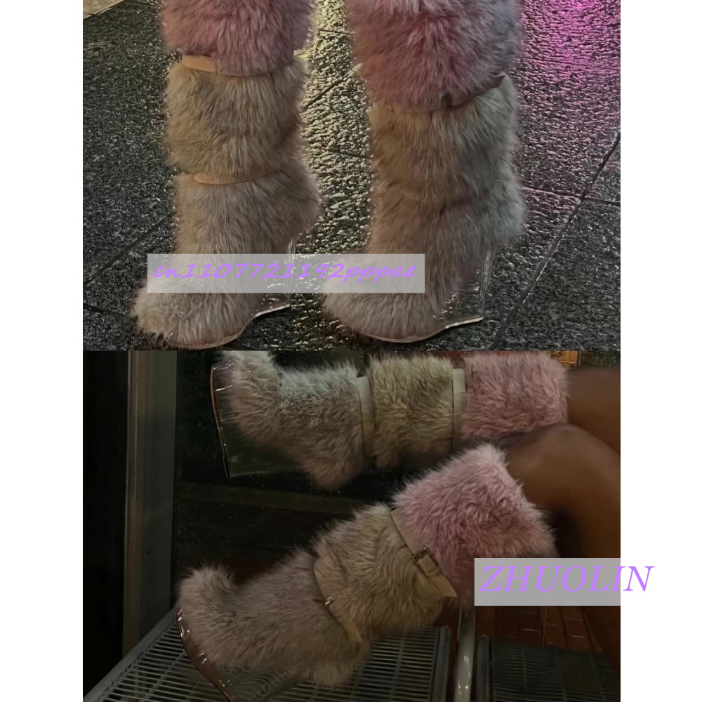 Winter Gradient Furry Transpar - đánh giá và giá Street Fashion Punk