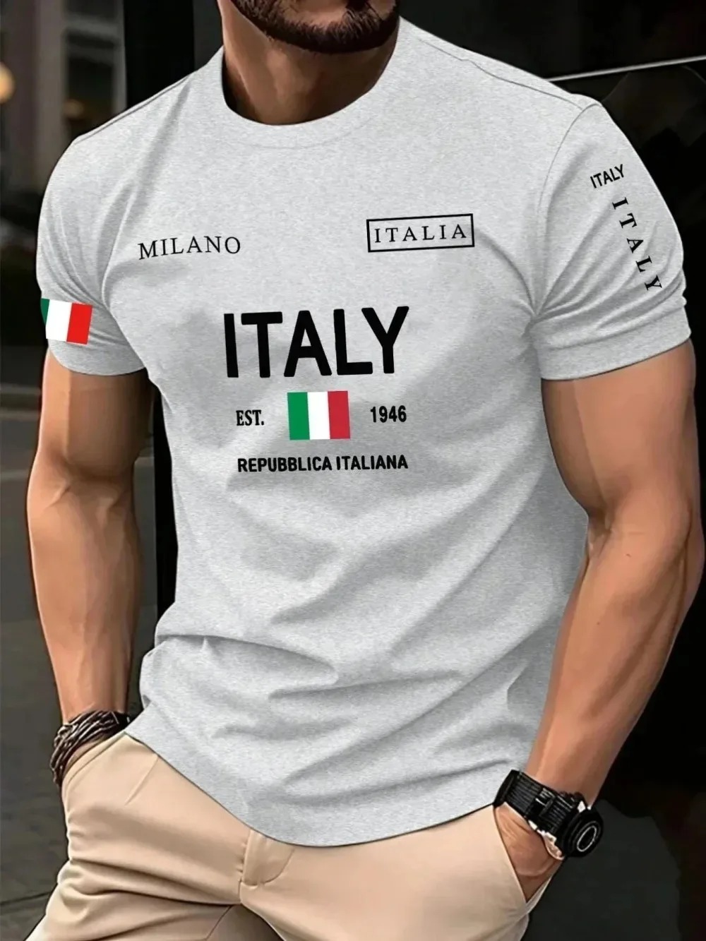 3D Print European  American Fa - đánh giá và giá Street Fashion Milan