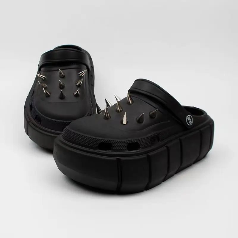 Y2K style Rivet Hole Shoes Wom - đánh giá và giá Street Fashion Y2K