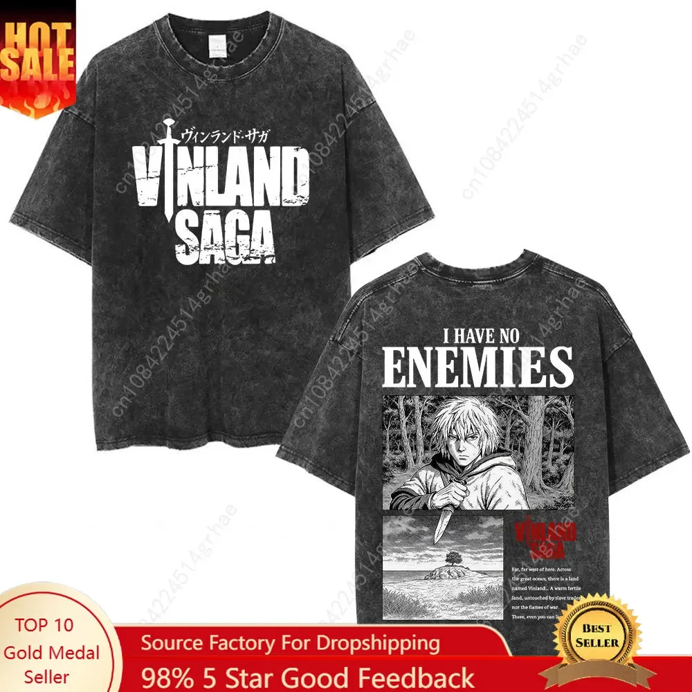 Vintage Washed Anime Vinland S - đánh giá và giá Street Fashion Anime
