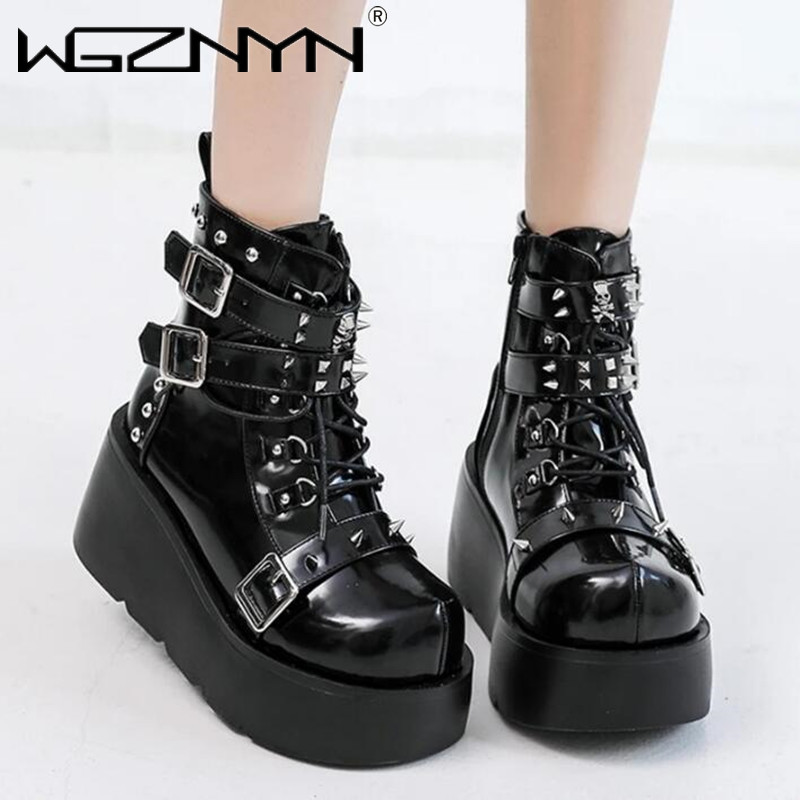NEW Ladies Wedges High Heels B - đánh giá và giá Street Fashion Punk