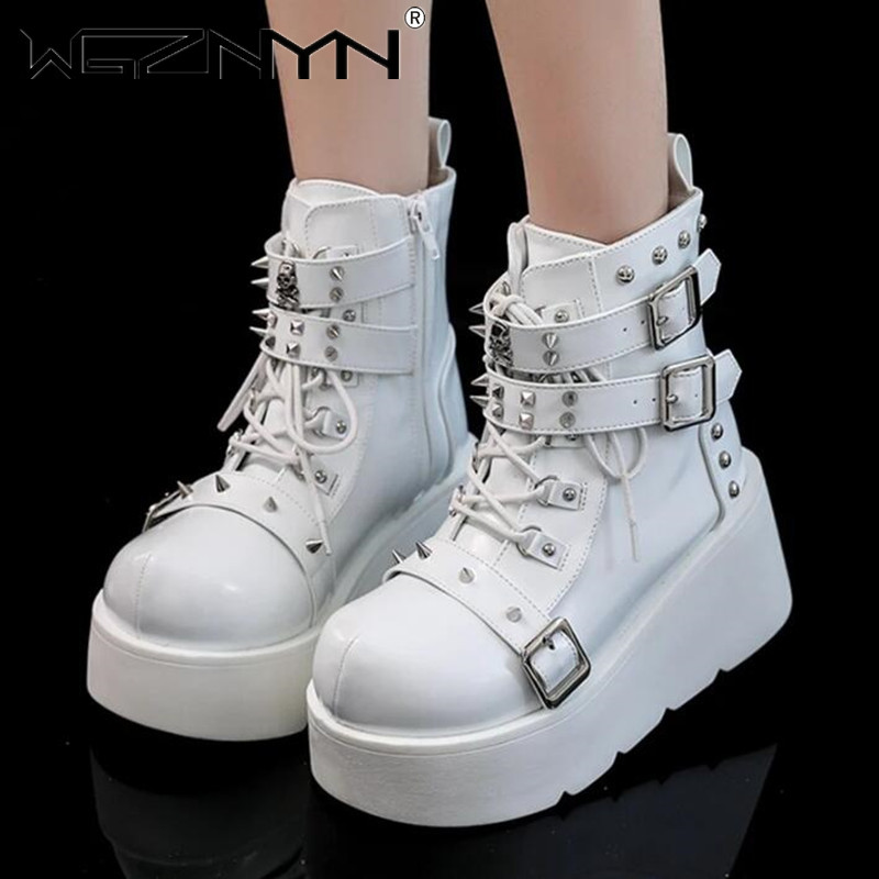 NEW Ladies Wedges High Heels B - đánh giá và giá Street Fashion Punk