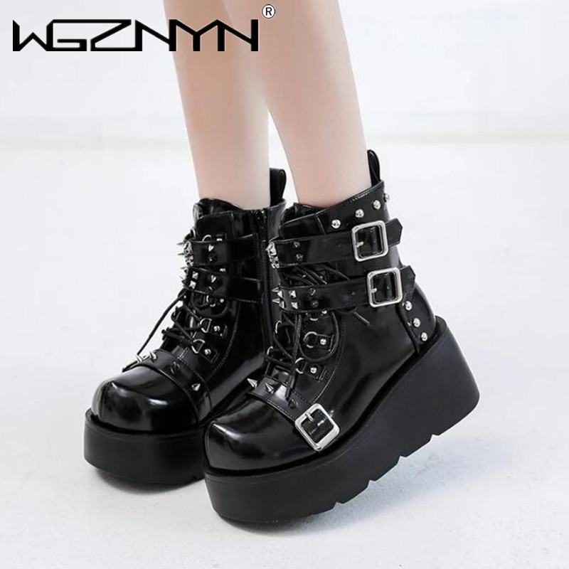 NEW Ladies Wedges High Heels B - đánh giá và giá Street Fashion Punk