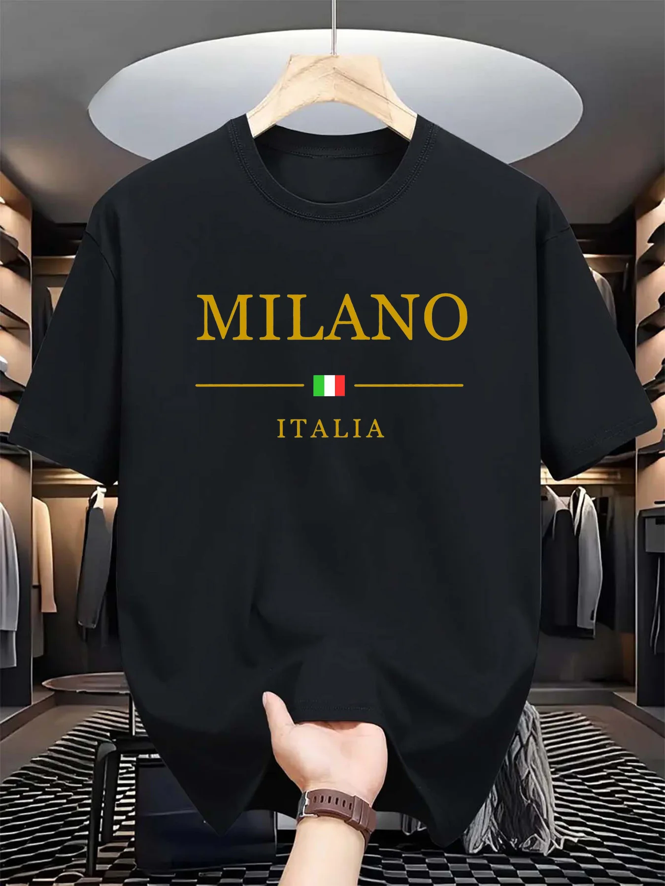 Men's summer 3d printed T-shir - đánh giá và giá Street Fashion Milan