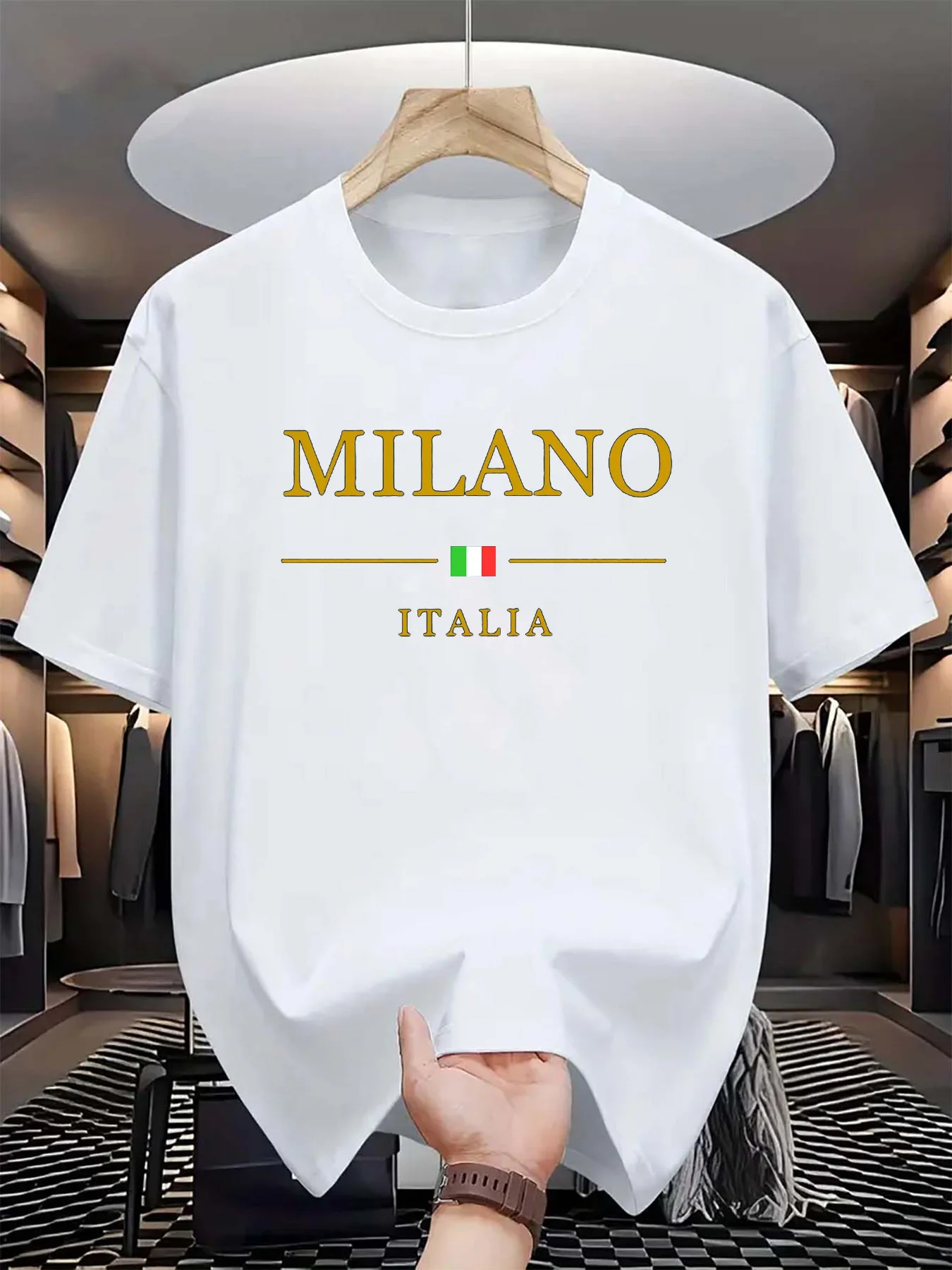 Men's summer 3d printed T-shir - đánh giá và giá Street Fashion Milan