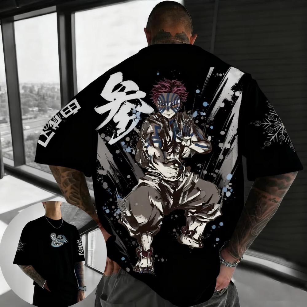 Summer Plus Size Demon Slayer  - đánh giá và giá Street Fashion Anime