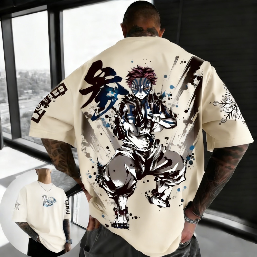 Summer Plus Size Demon Slayer  - đánh giá và giá Street Fashion Anime