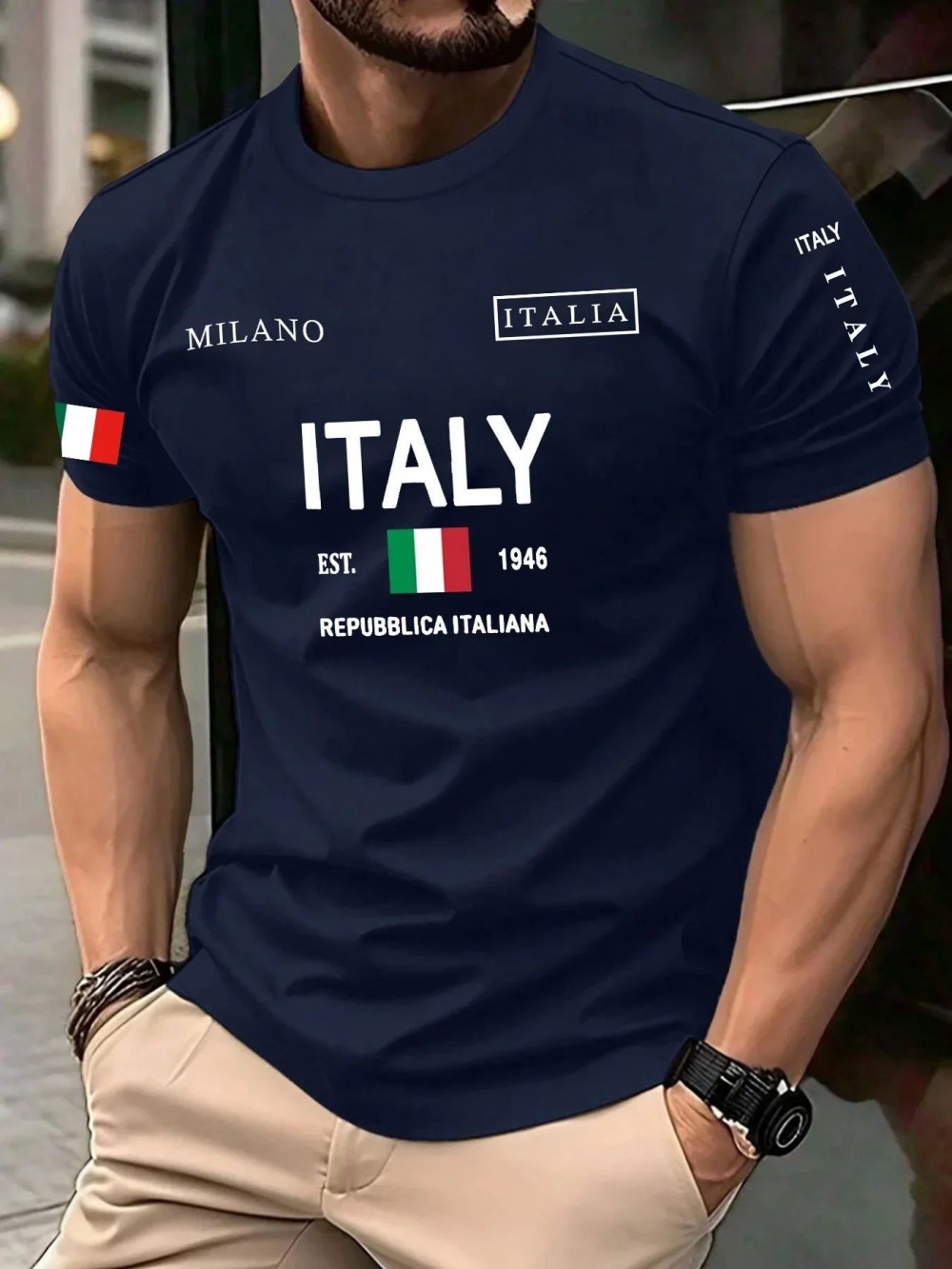 European and American Men's Su - đánh giá và giá Street Fashion Milan