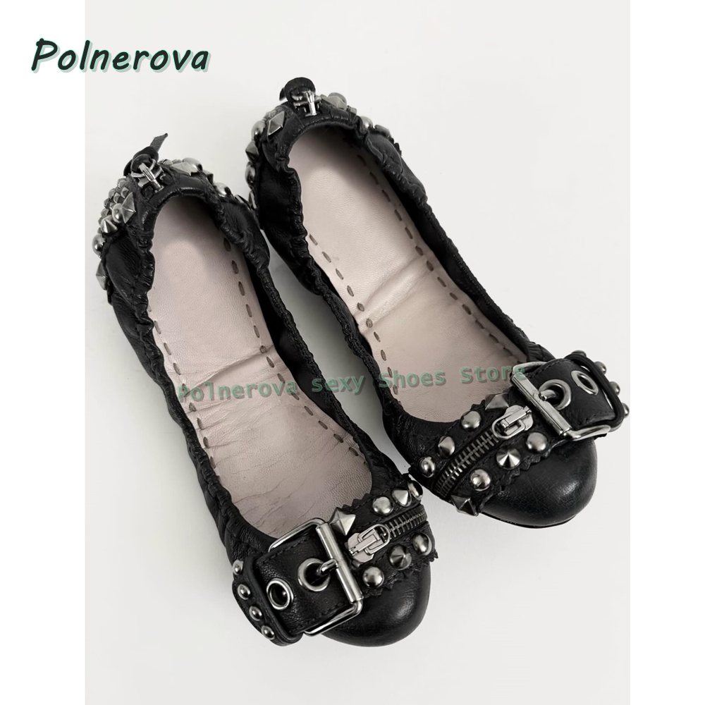 Rivet Belt Buckle Mary Jane Sh - đánh giá và giá Street Fashion Shoes