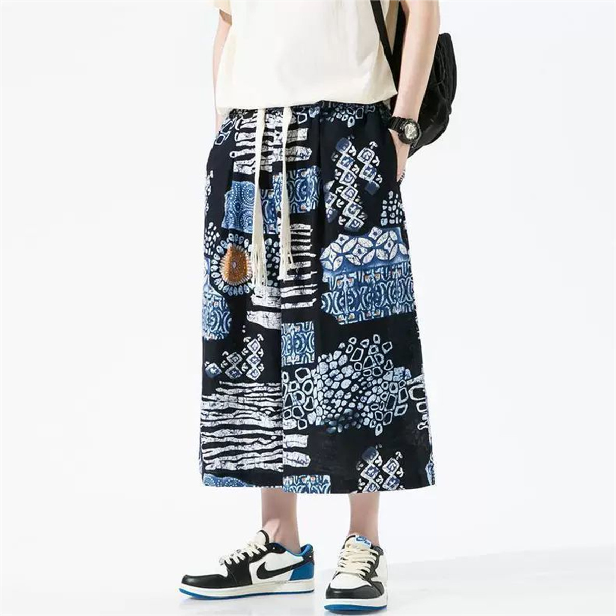 Casual Loose Men's Wide Leg Se - đánh giá và giá Cargo Pant Wide