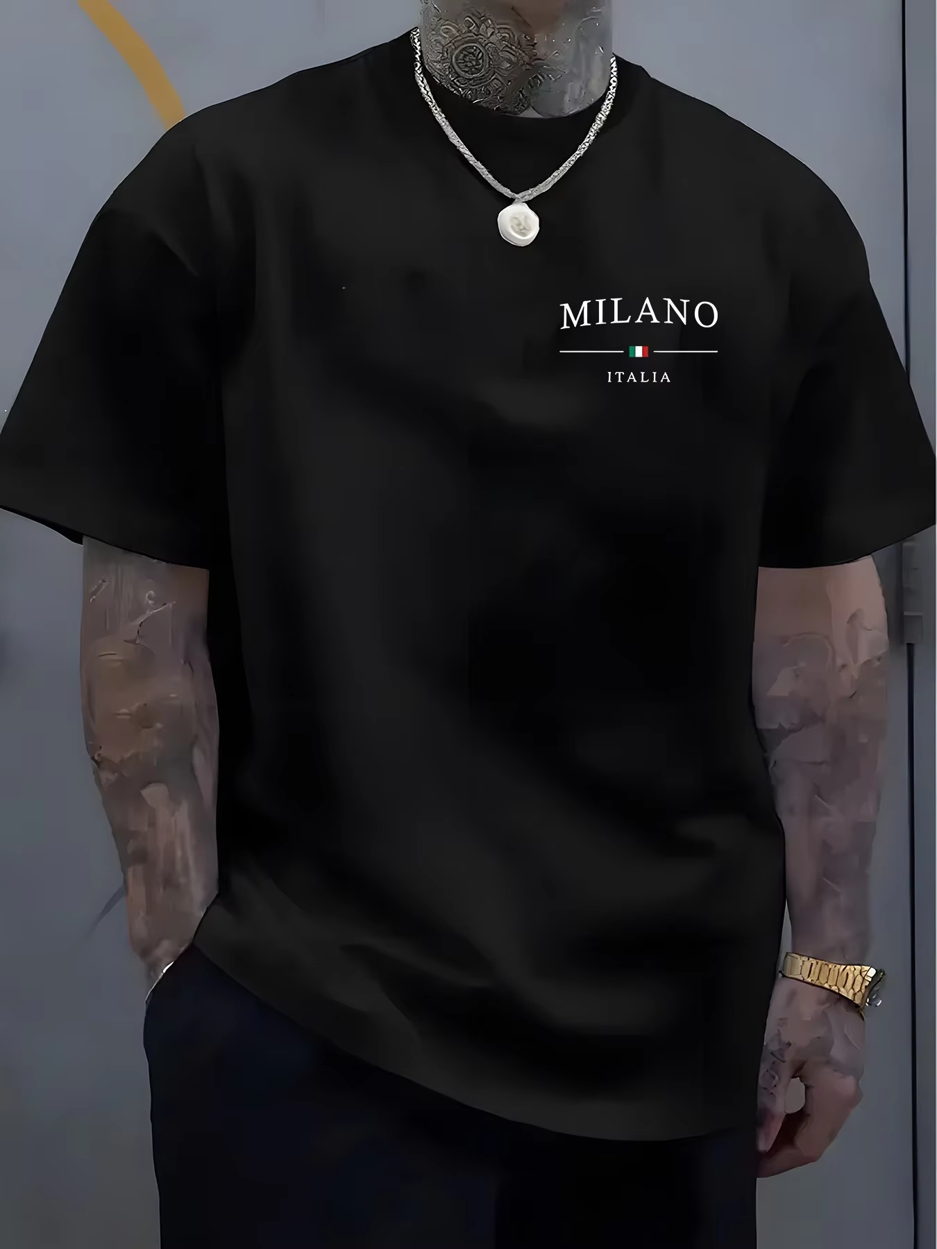 Men's casual short-sleeved T-s - đánh giá và giá Street Fashion Milan