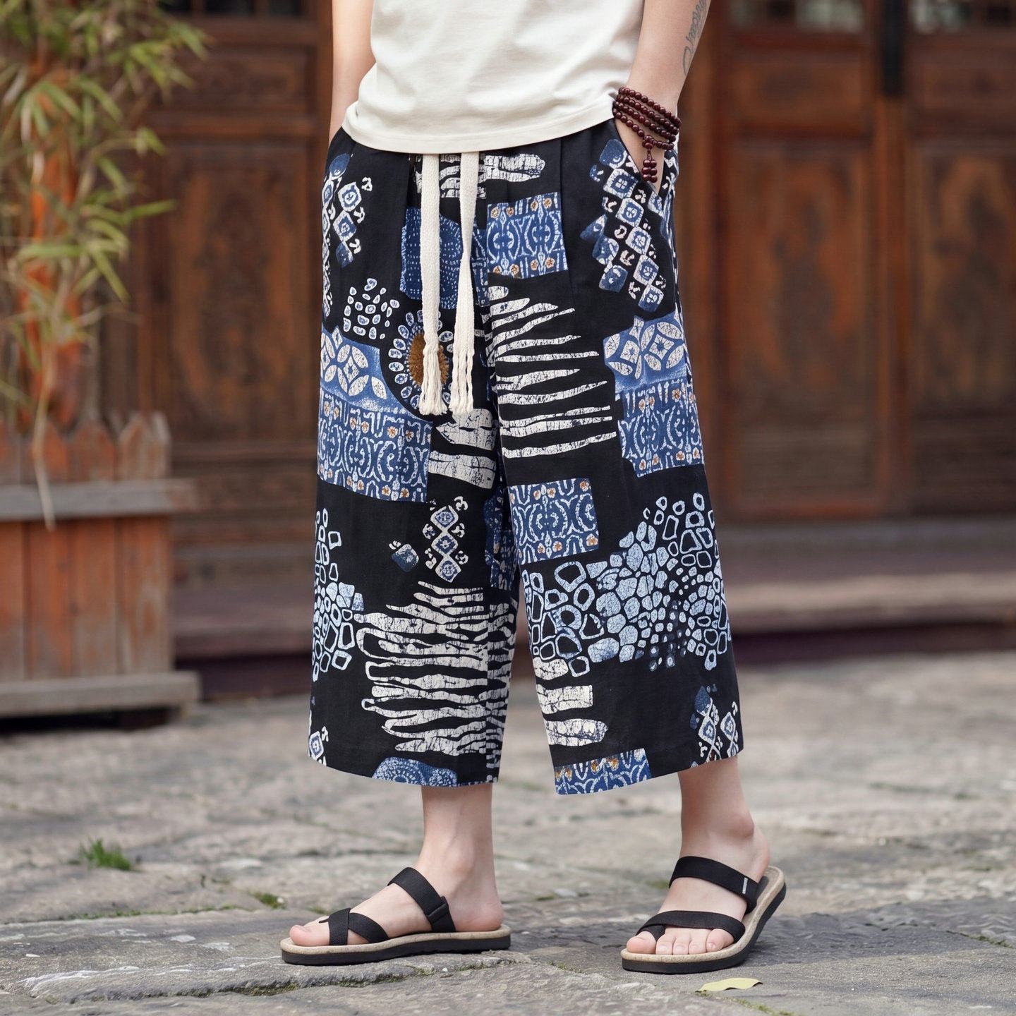 New 2025 Summer Chinese Style  - đánh giá và giá Cargo Pant Wide