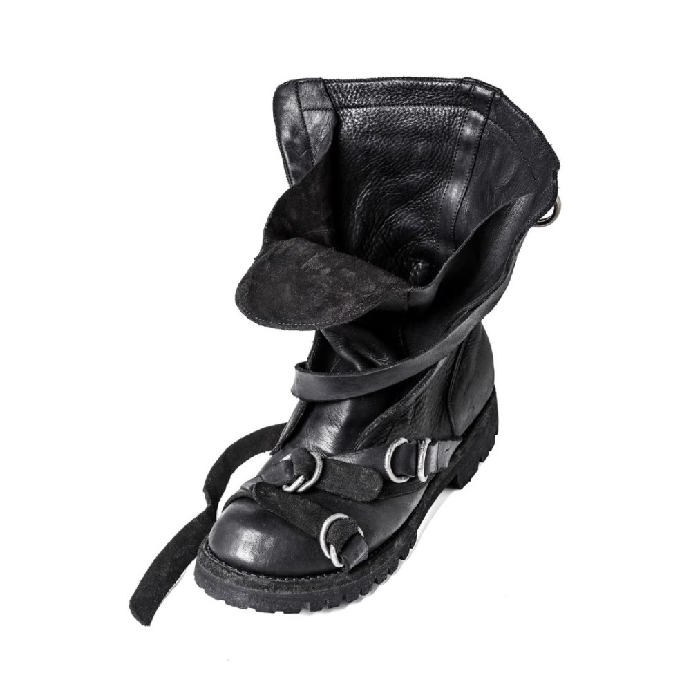 Men's Leather Motorcycle Boots - đánh giá và giá Street Fashion Punk