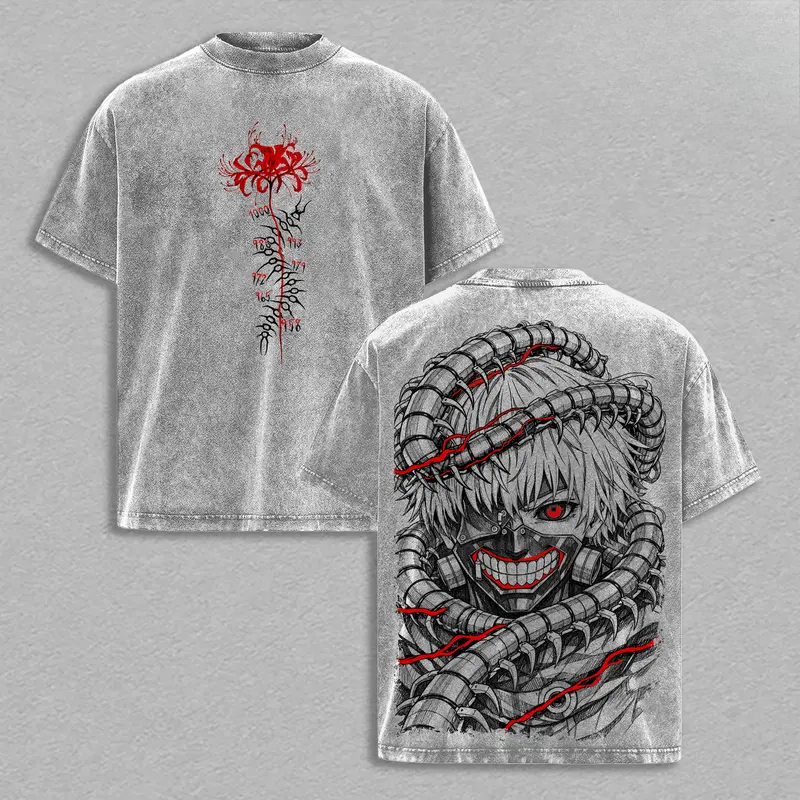 Manga Kaneki Ken Retro T Shirt - đánh giá và giá Street Fashion Tokyo