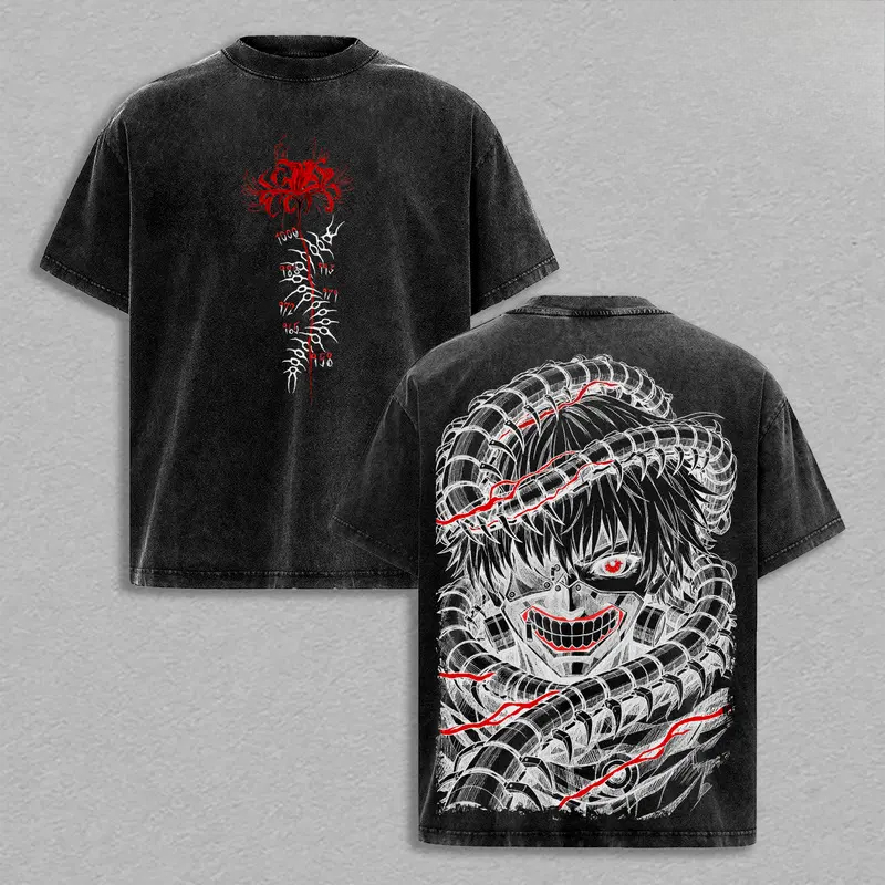 Manga Kaneki Ken Retro T Shirt - đánh giá và giá Street Fashion Tokyo