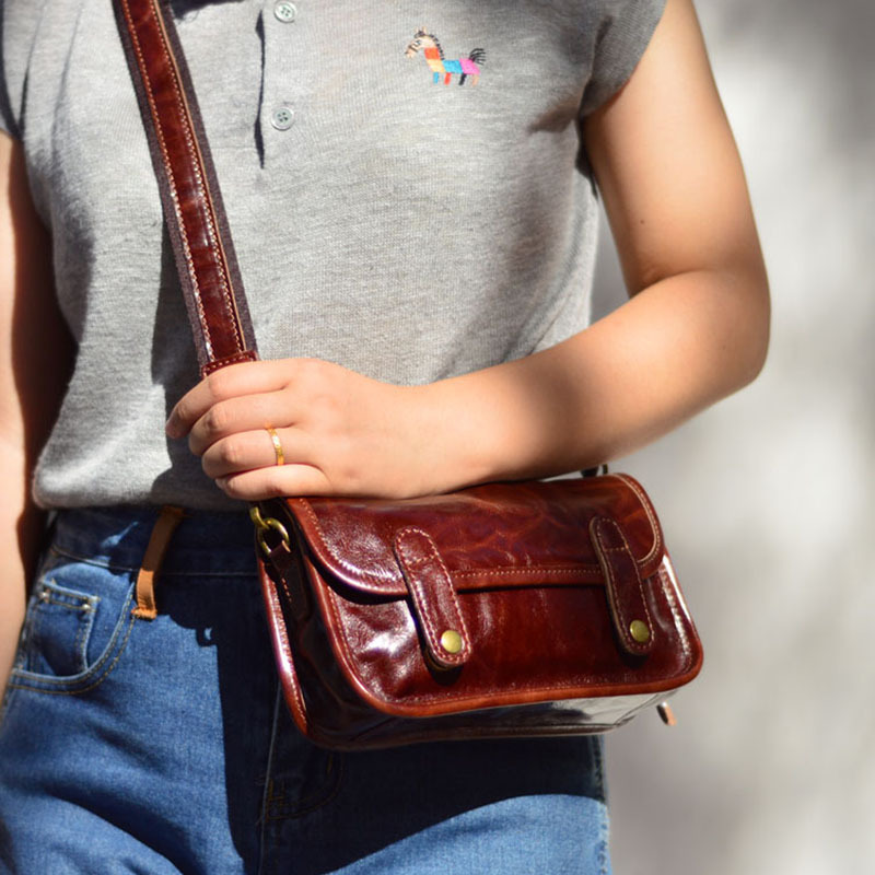 Leather Casual Retro Shoulder  - đánh giá và giá Street Fashion Com